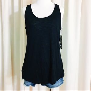 NWT Converse One Star Black Tank w/ Crochet Back